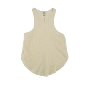 Free People Intimates Ribbed V Neck Tank Cream XS NWOT